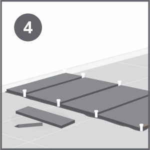 how to tile a floor step four