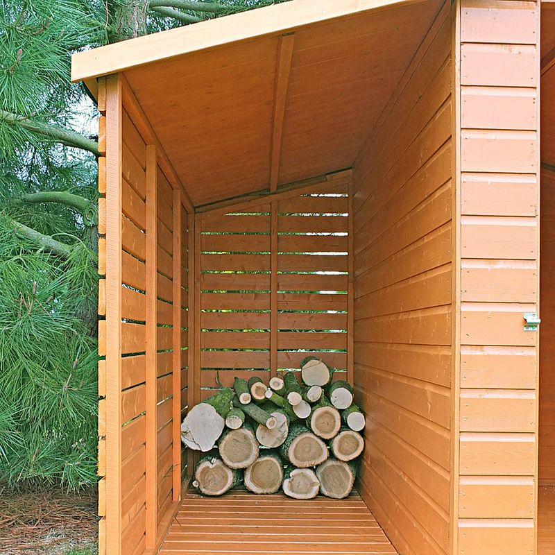 Shire Shiplap Apex Shed and Log Store
