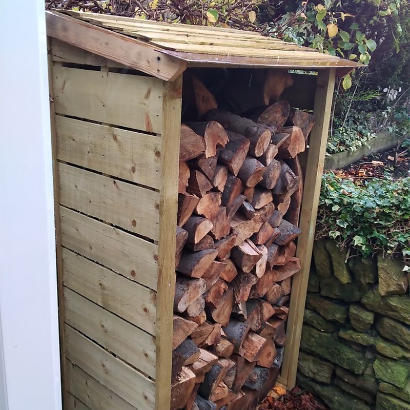 Shire Tall Wall Pressure Treated Sawn Timber Log Store